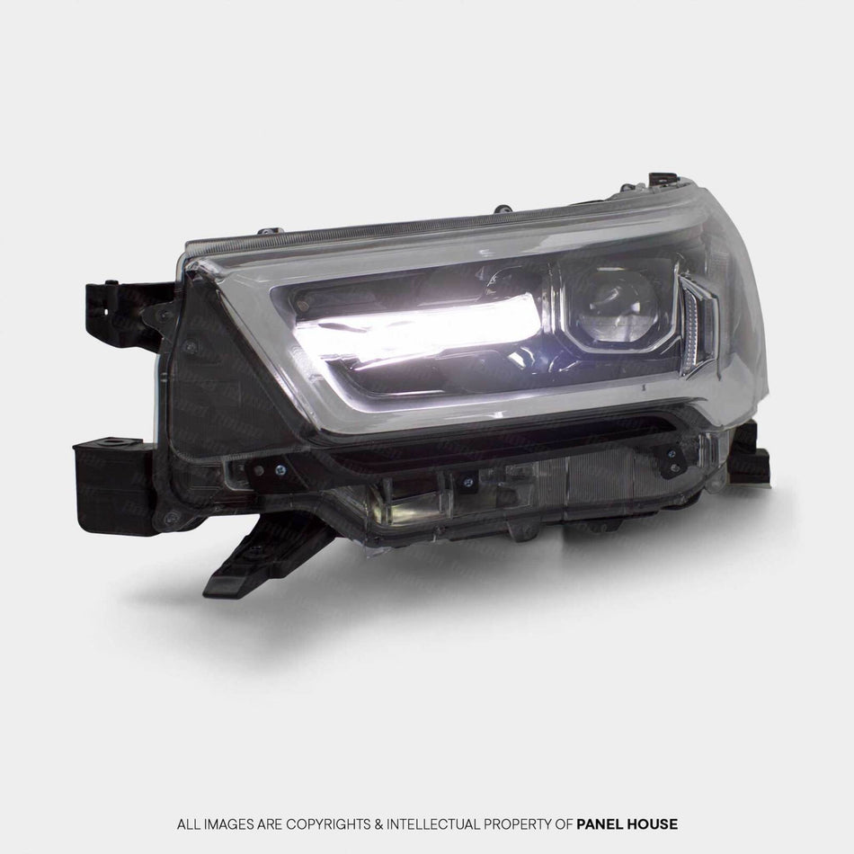 Headlight LEFT LED Black Chrome fits Toyota Hilux N80 SR5 06/2020 - 2024