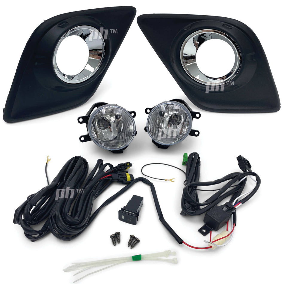Fog Light Kit With Switch fits Toyota Hilux N80 2015 - 2018 Workmate SR SR5