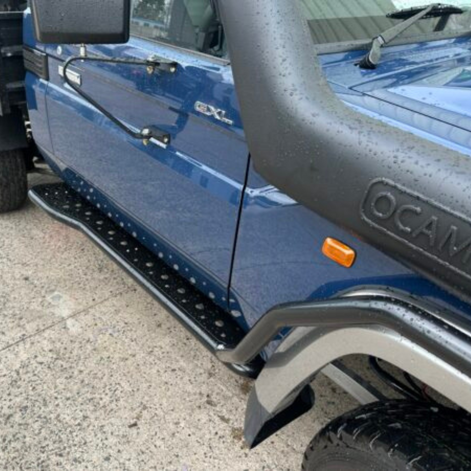 79 Series Single Cab Toyota Landcruiser Revolution Rock Sliders & Rails