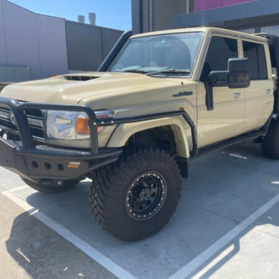 79 Series Dual Cab Toyota Landcruiser Revolution Rock Sliders & Rails