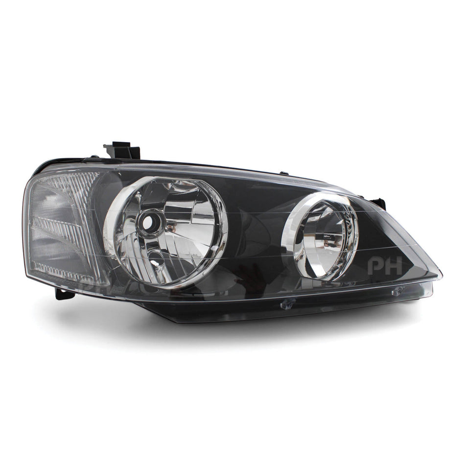 Headlight Black RIGHT fits Ford Falcon BA & BF Series 1 XT 2002 - 09/2006