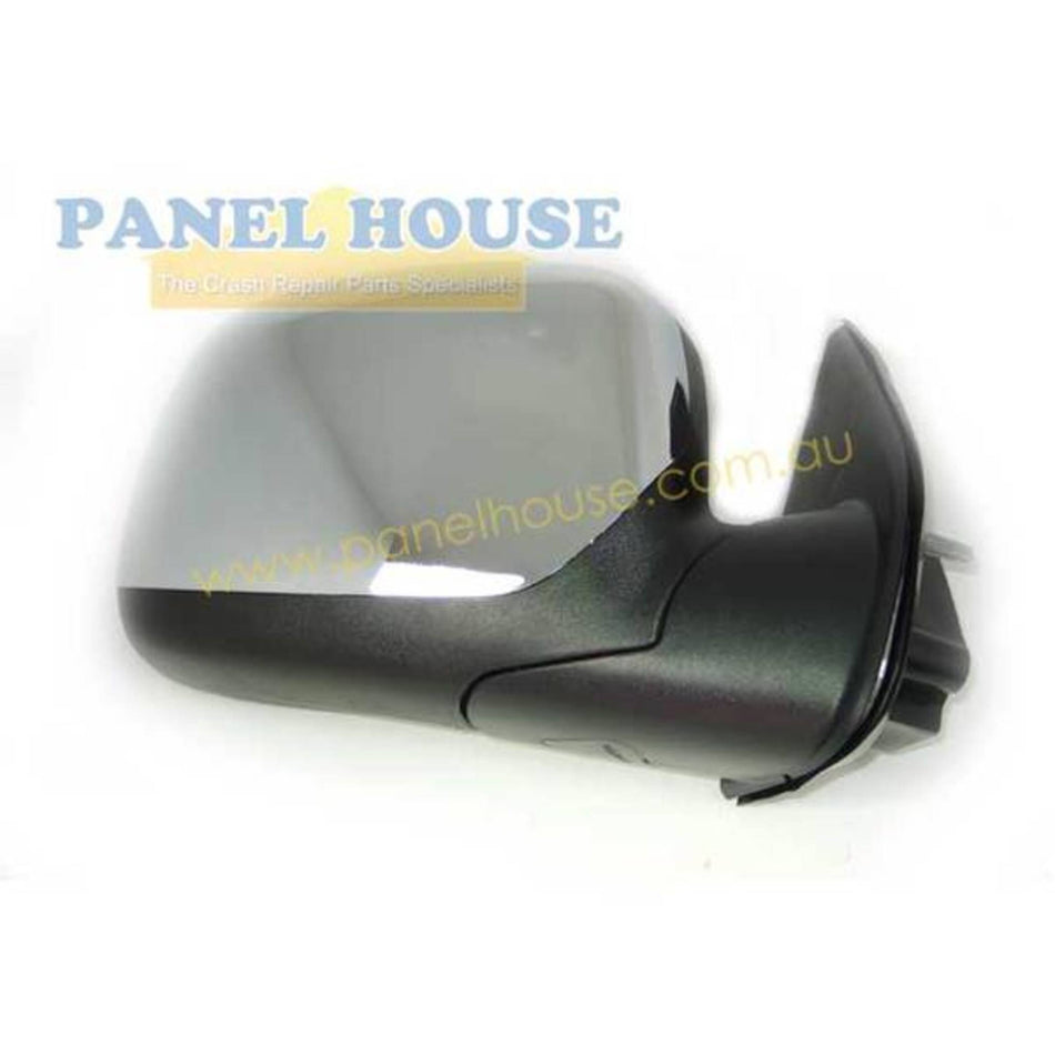 Door Mirror RIGHT Chrome Electric fits Holden Rodeo RA Isuzu DMAX