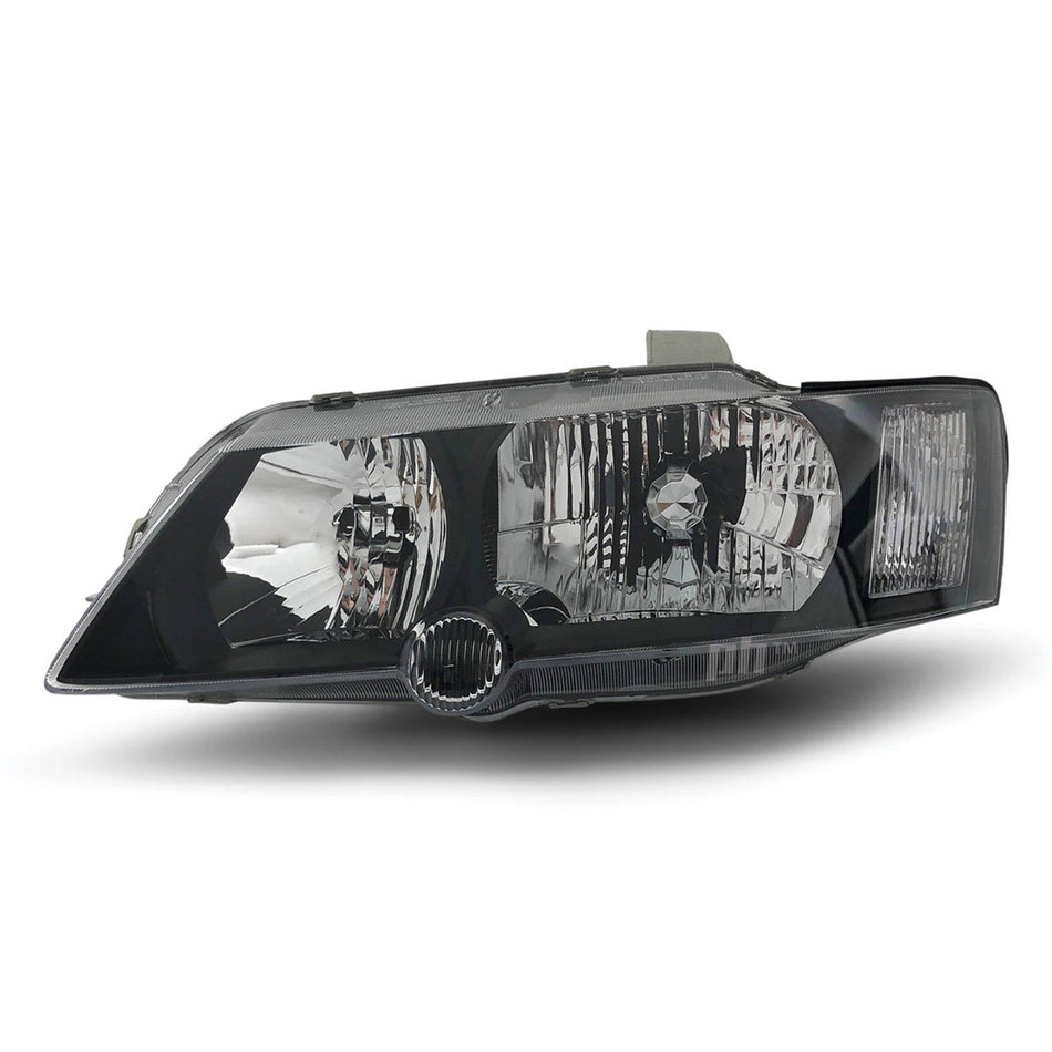 Headlight Black LEFT fits Holden Commodore VY SS SV6 SV8 2002 - 2004