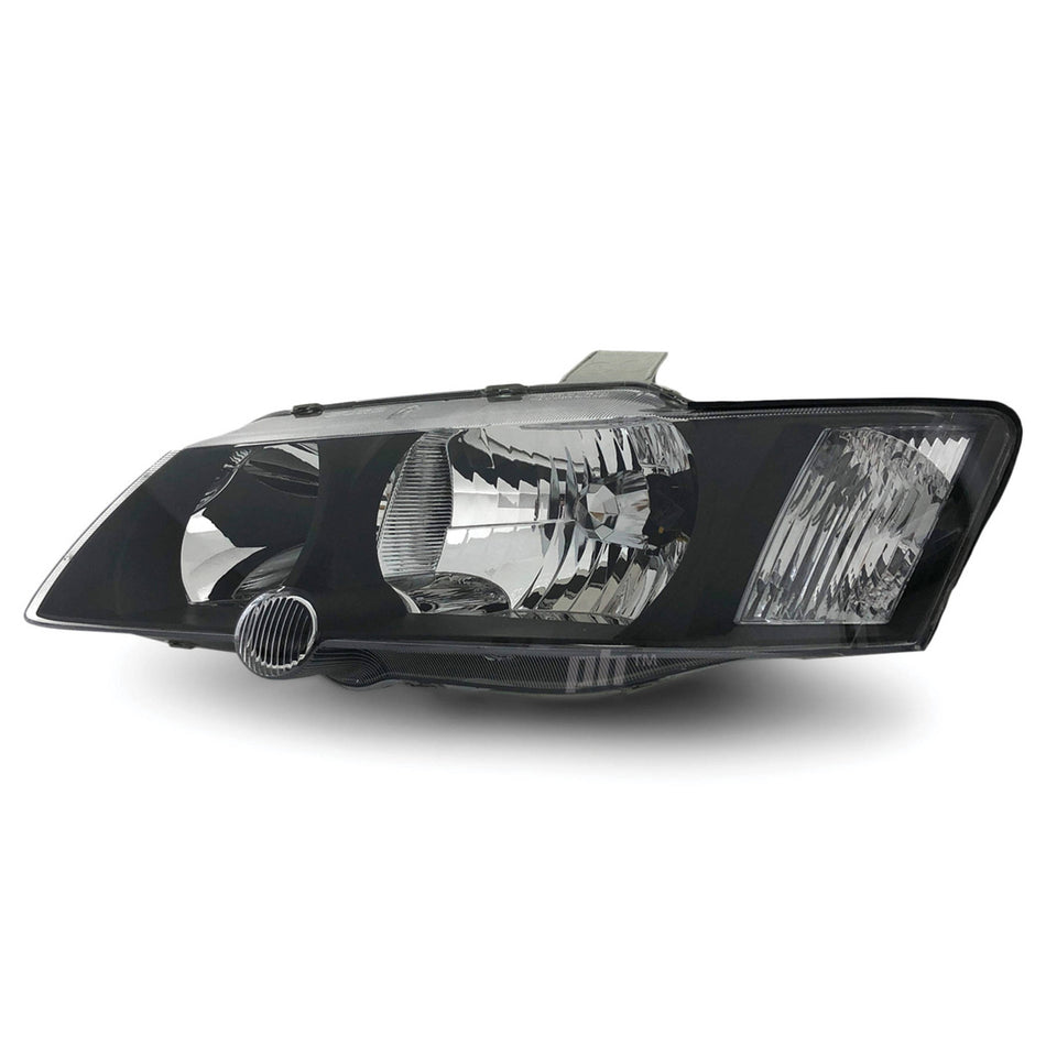 Headlight Black LEFT fits Holden Commodore VY SS SV6 SV8 2002 - 2004