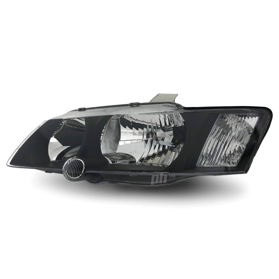 Headlight Black LEFT fits Holden Commodore VY SS SV6 SV8 2002 - 2004