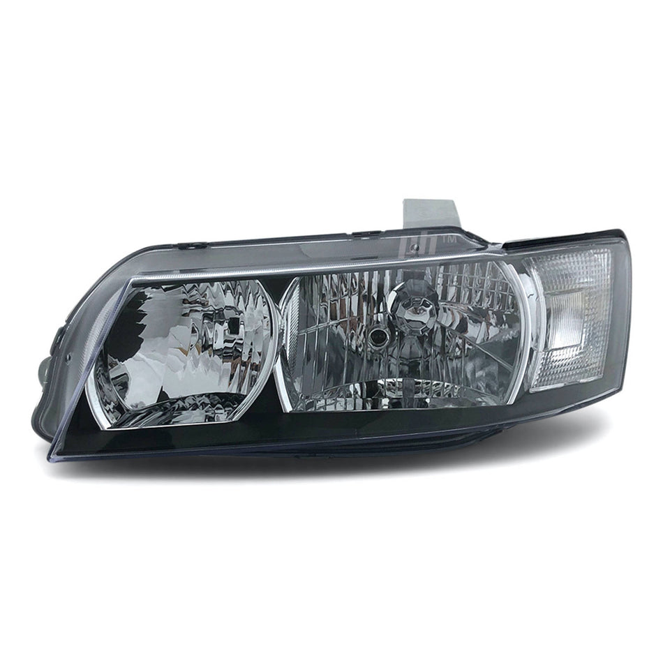 Headlight Black LEFT fits Holden Commodore VZ SV6 SV8 SVZ 2004 - 2006