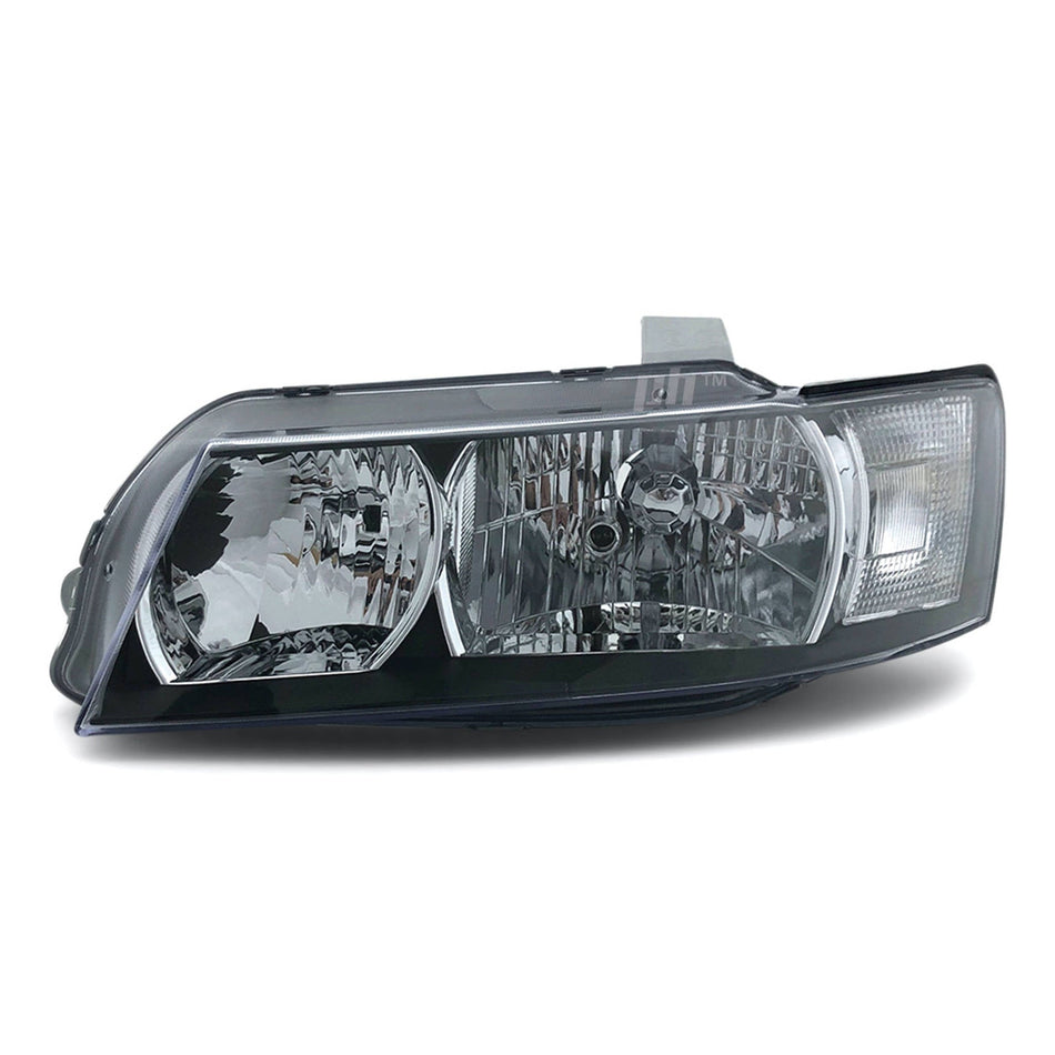 Headlight Black LEFT fits Holden Commodore VZ SV6 SV8 SVZ 2004 - 2006