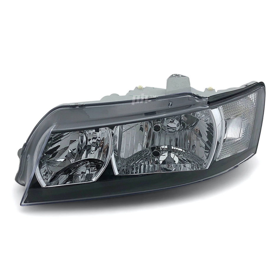 Headlights Black PAIR fits Holden Commodore VZ SV6 SV8 SVZ 2004 - 2006
