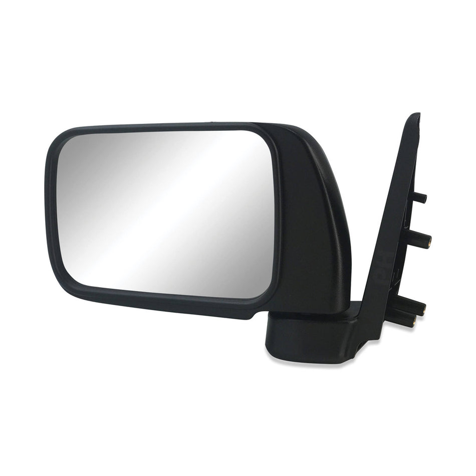 Black Manual Door Mirror LEFT fits Nissan GU Patrol Wagon 1997 - 2004