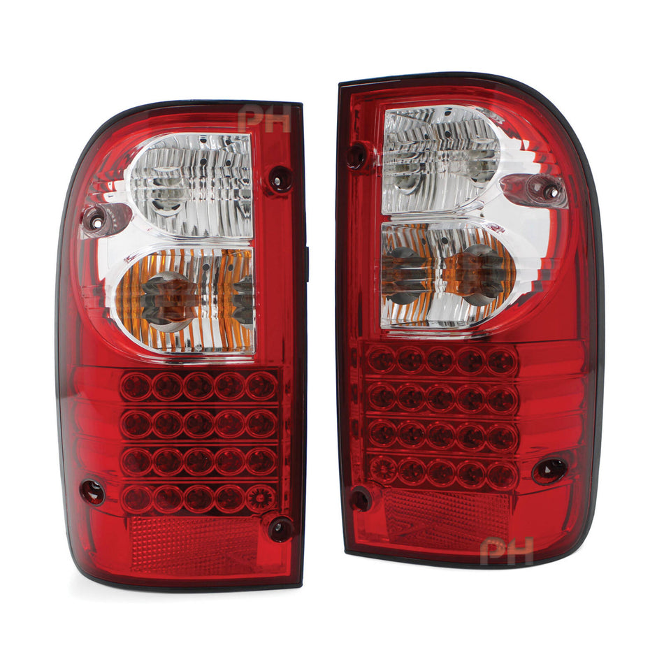 Tail Lights LED PAIR Fits Toyota Hilux Ute 1997 - 2001 2WD 4WD
