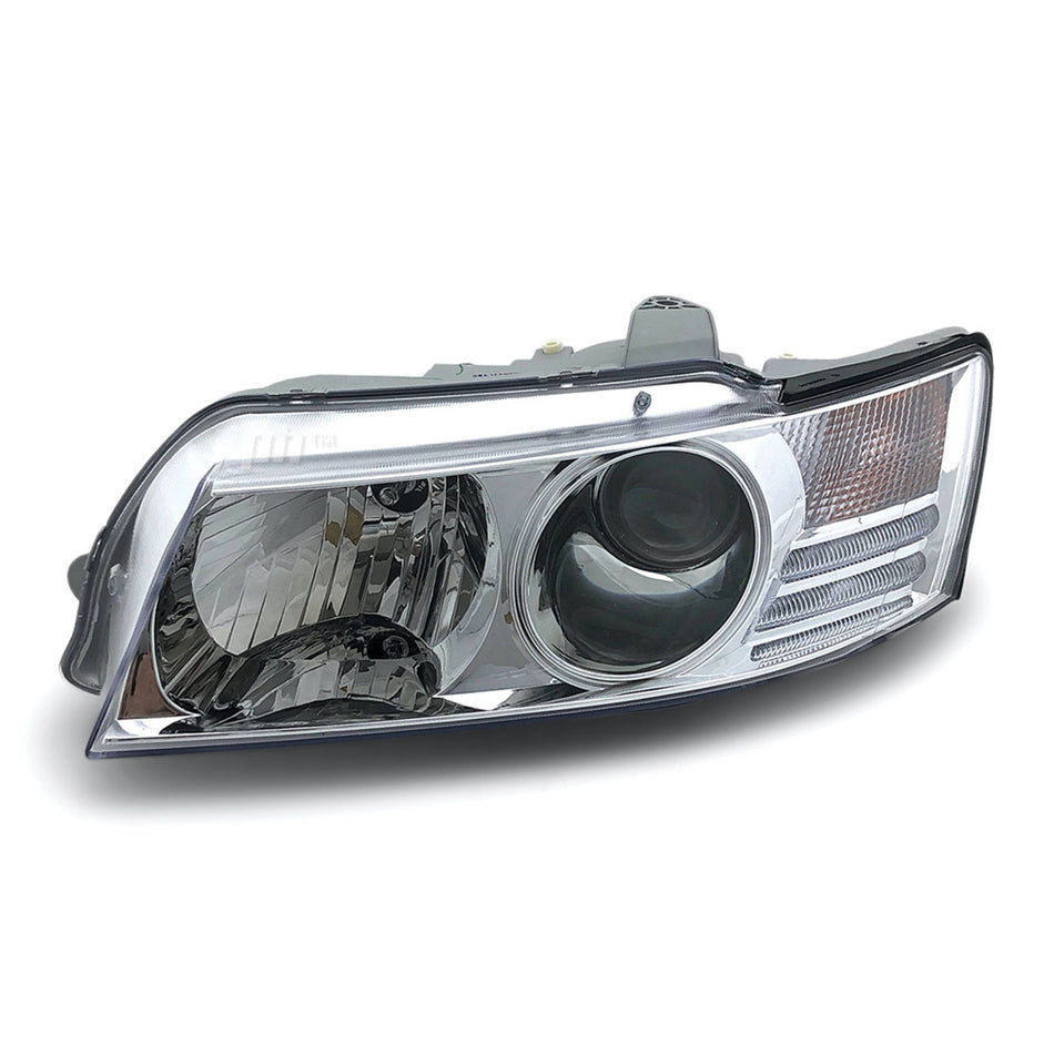 Headlight Chrome Projector LEFT fits Holden Commodore VZ Berlina 2004 - 2006