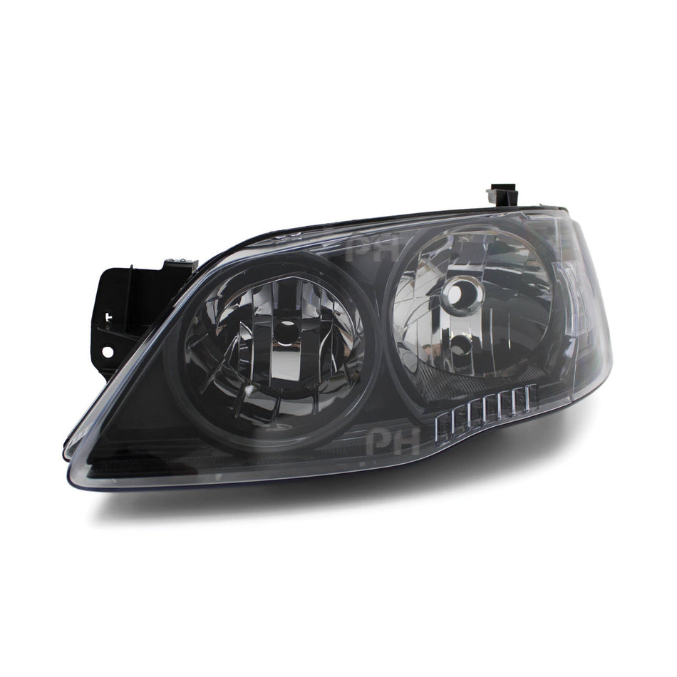 Headlight Black LEFT fits Ford Falcon BF Series 2 XT 09/2006 - 2008