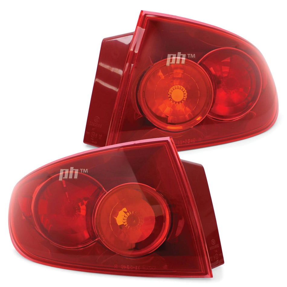 Tail Lights PAIR Outer Fits Mazda 3 BK Sedan 2003 - 2006