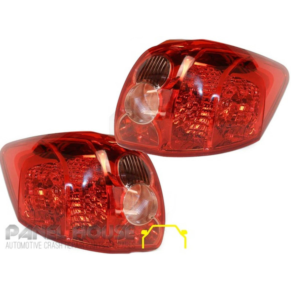 Tail Lights PAIR Fits Toyota Corolla ZRE152 Hatch 2007 - 2009