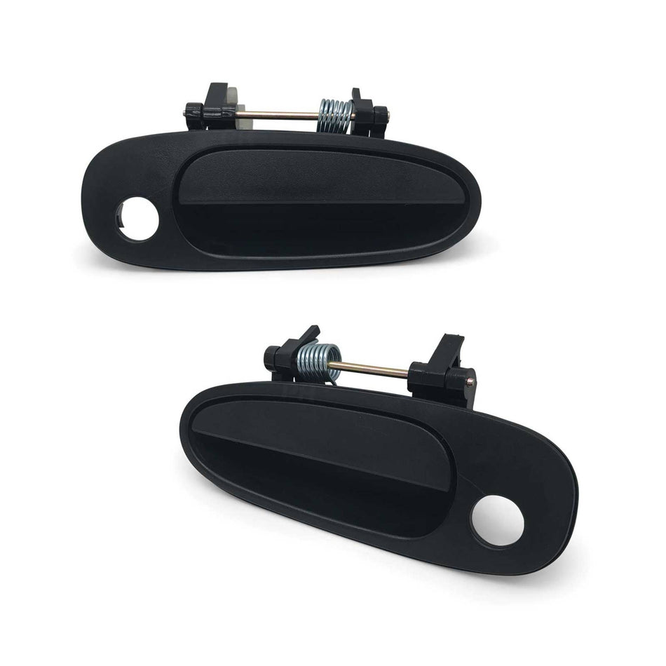 Outer Door Handles PAIR Front Black Fits Toyota Corolla AE101 AE102 1994 - 1998