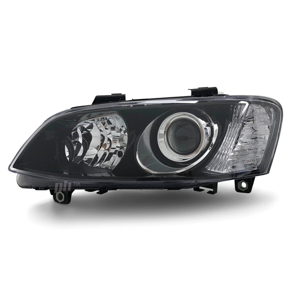 Headlight Black Projector LEFT fits Holden Commodore VE SSV Calais 2010 - 2013