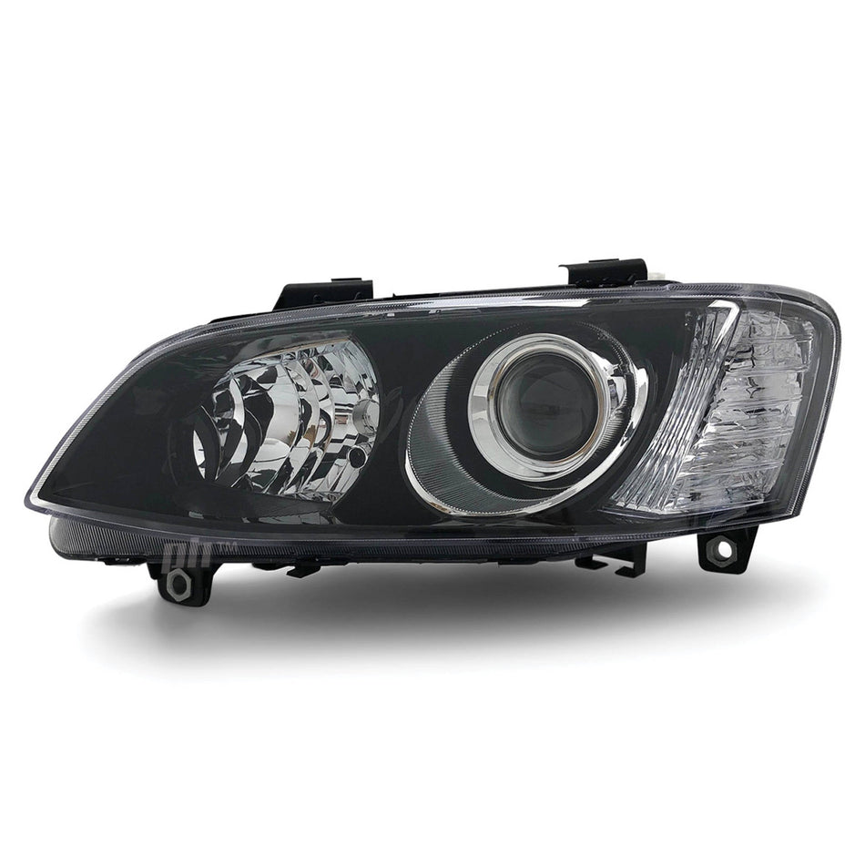 Headlight Black Projector LEFT fits Holden Commodore VE SSV Calais 2010 - 2013