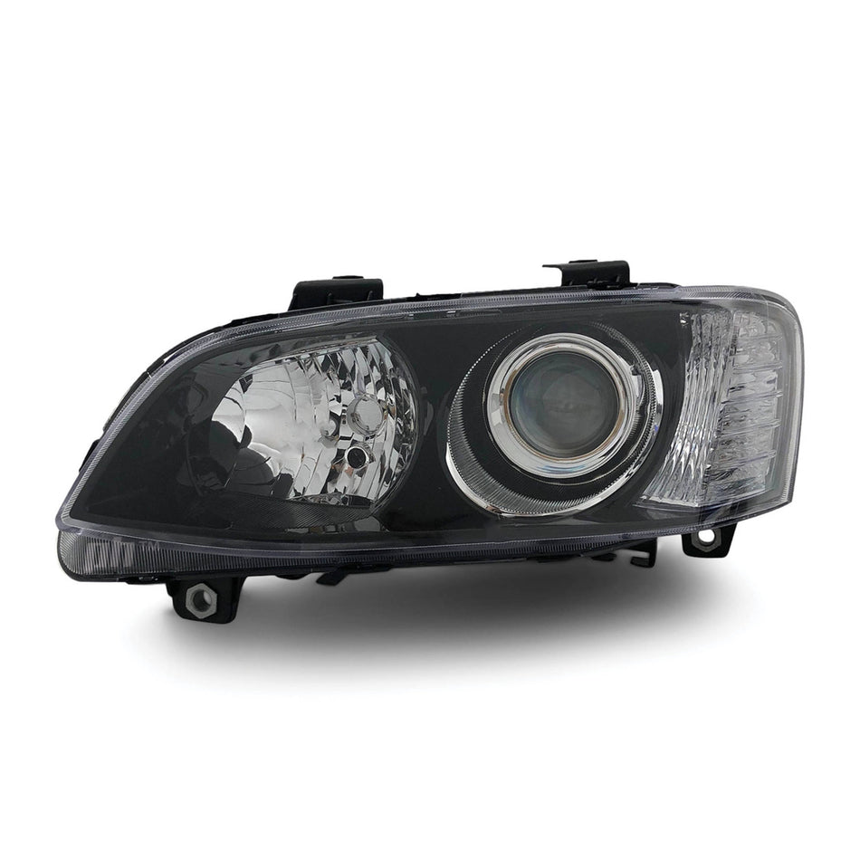Headlight Black Projector LEFT fits Holden Commodore VE SSV Calais 2010 - 2013
