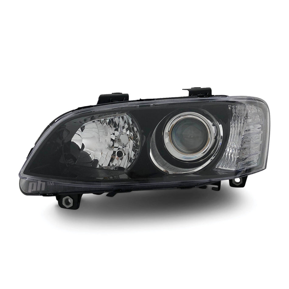 Headlight Black Projector LEFT fits Holden Commodore VE SSV Calais 2010 - 2013