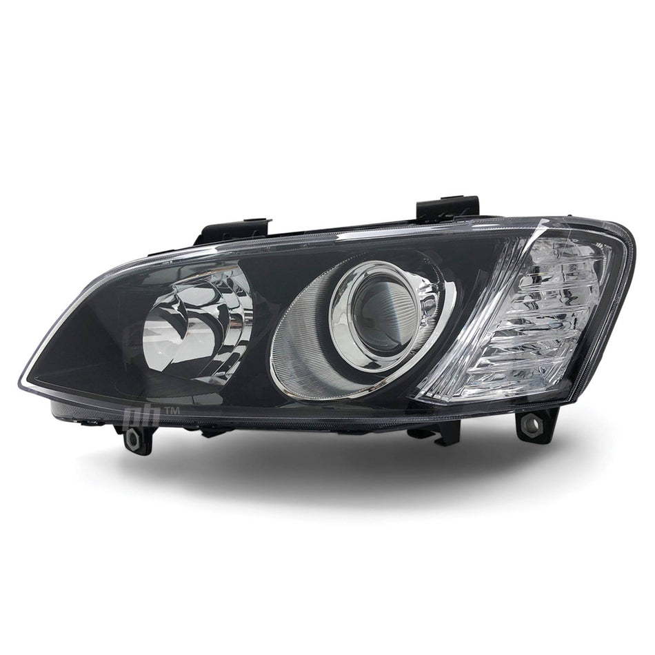 Headlights Black Projector PAIR fits Holden Commodore VE SSV HSV Calais 2010 - 2013
