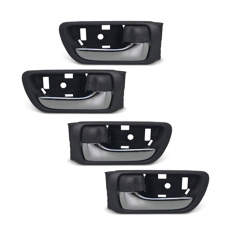 Interior Door Handle SET Chrome & Grey Fits Toyota Camry 2002 - 2006