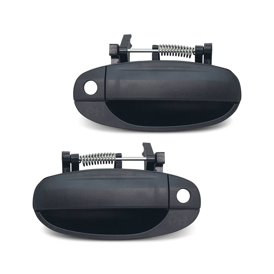 Outer Door Handles PAIR Front Black fits Holden Barina TK Hatch 2005 - 2011