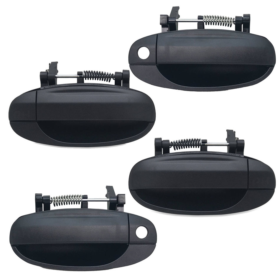 Outer Door Handle SET Front Black fits Holden Barina TK Hatch 2005 - 2011