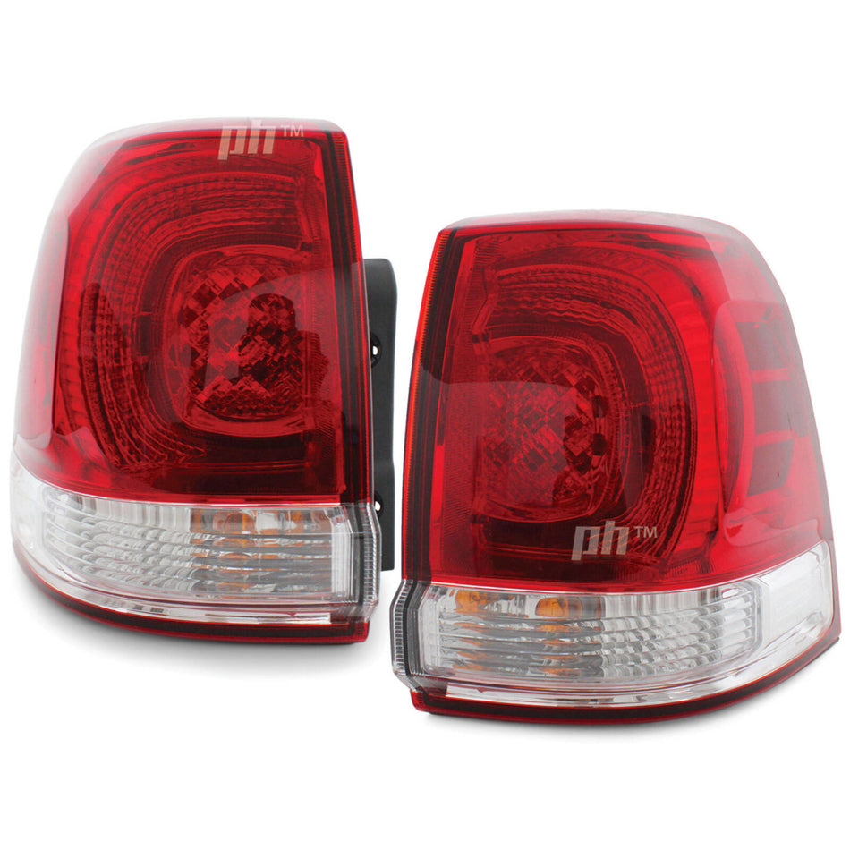 Tail Lights PAIR Fits Toyota Landcruiser 200 Series 2007 - 2012 GX GXL VX Sahara