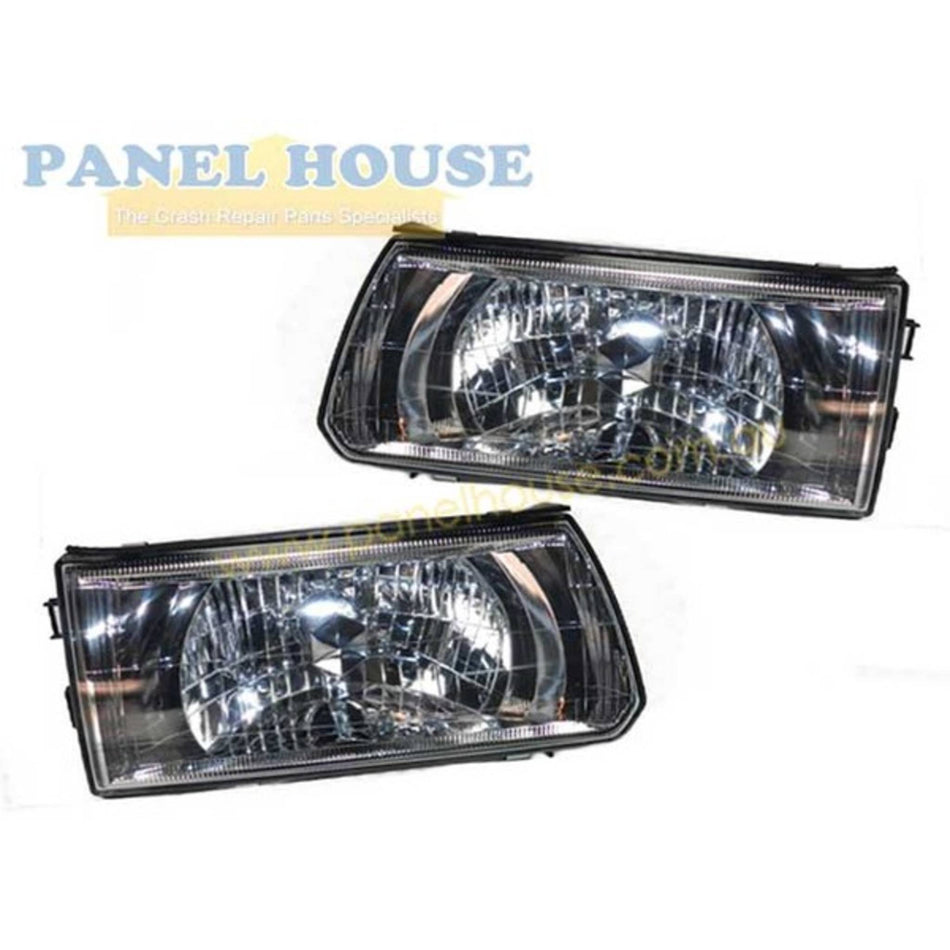 Headlights PAIR fits Mitsubishi L300 SJ Express Van 2000 - 2010