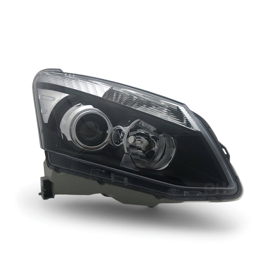 Headlight Black Projector RIGHT Fits Isuzu DMAX Ute 2012 - 2016