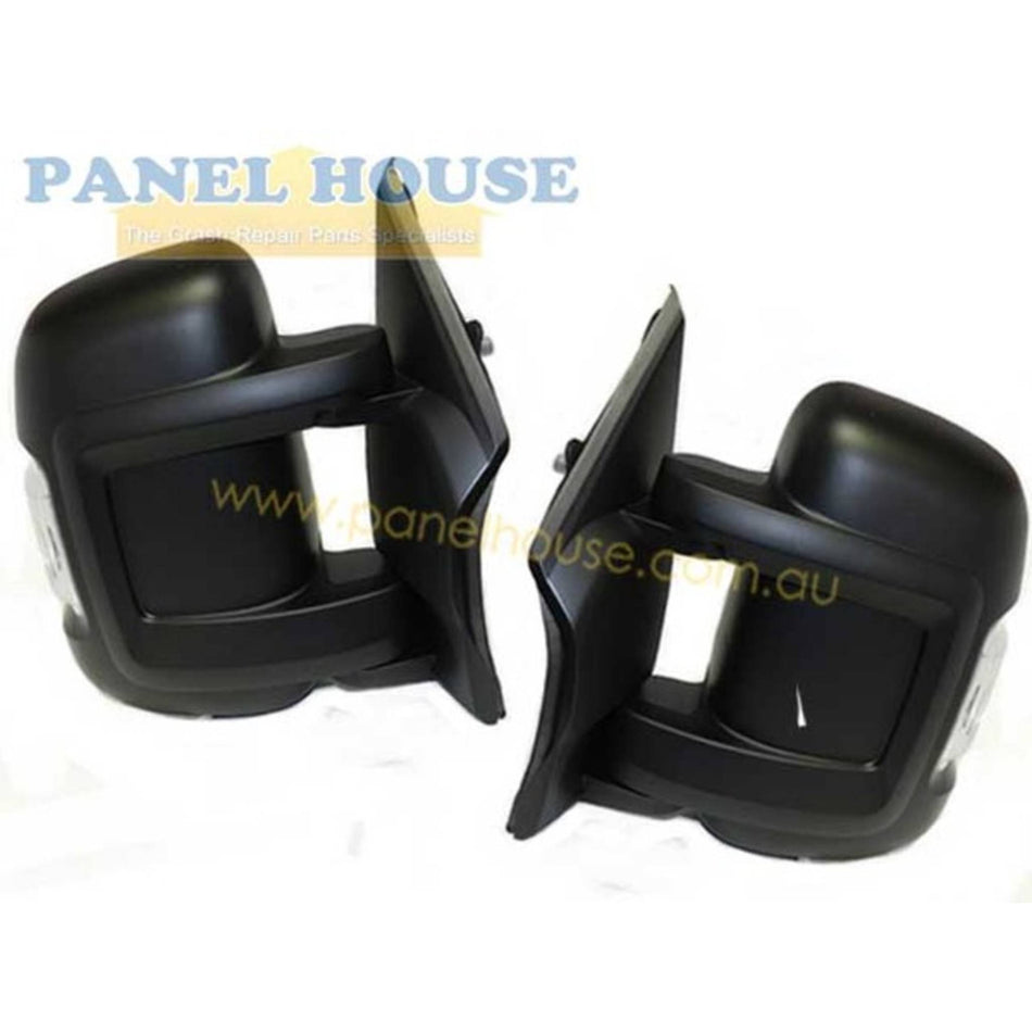 Door Mirrors PAIR Van Short Arm Electric fits Fiat Ducato Van 07-18