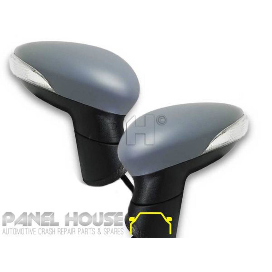 Door Mirrors PAIR With Indicator fits Ford Fiesta WS & WT 08-13