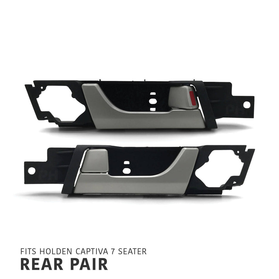 Interior Door Handles PAIR Rear Fits Holden Captiva 7 Seater CG7 2006 - 2014