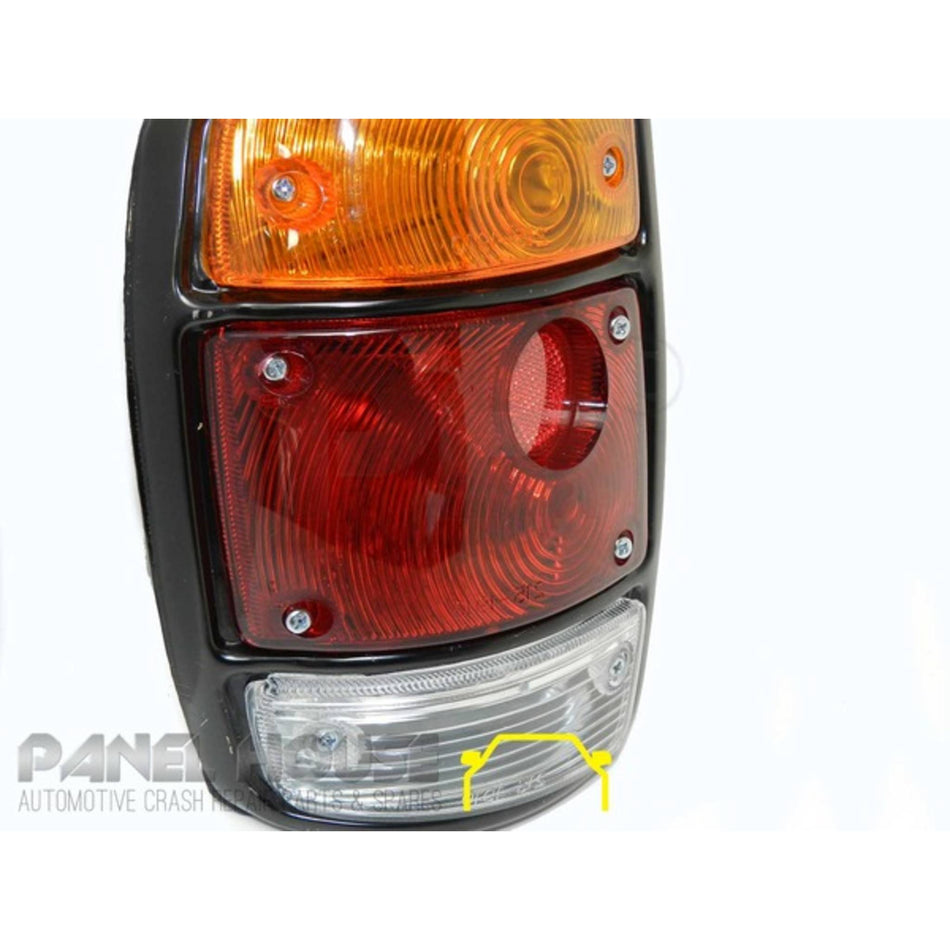 Tail Lights PAIR Black SURROUND fits Nissan Datsun 1200 Ute LH + RH