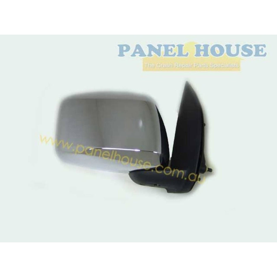 Door Mirror RIGHT Chrome Manual fits Nissan Navara D40 2005 - 2015