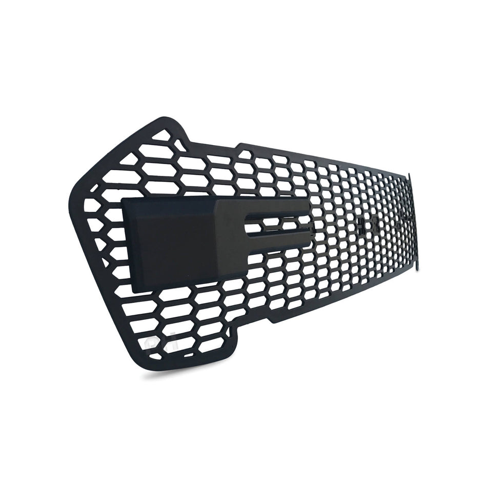 Mesh Style Black Grill Fits Ford Ranger PX2 MK2 Raptor XLT Wildtrak 2015 - 2018