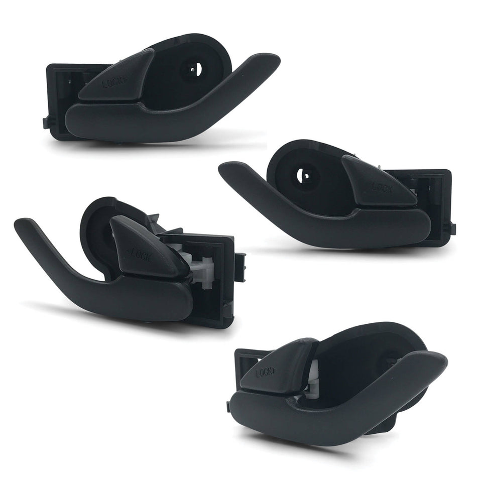 Interior Door Handle SET Black Fits Mazda Tribute EP 2000 - 2006