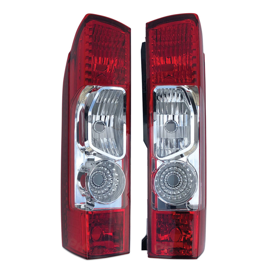 Tail Lights PAIR Fits Fiat Ducato Peugeot Boxer Citroen Jumper 2006 - 2014