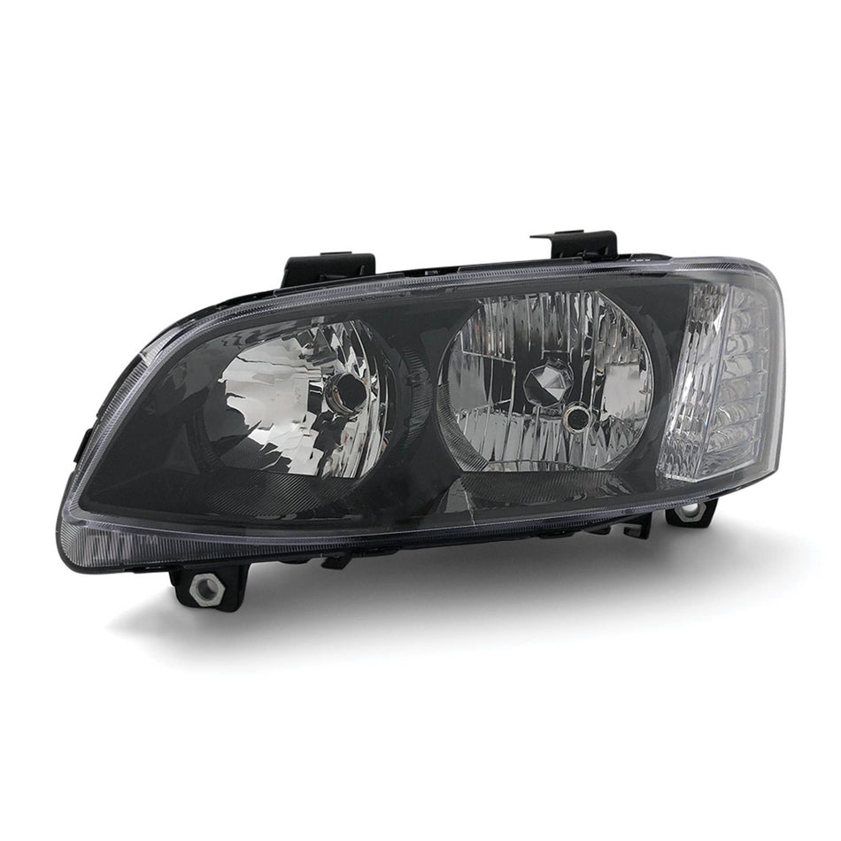 Headlight Black LEFT fits Holden Commodore VE SS SV6 2010 - 2013
