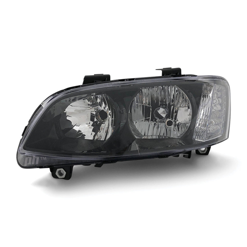 Headlight Black LEFT fits Holden Commodore VE SS SV6 2010 - 2013