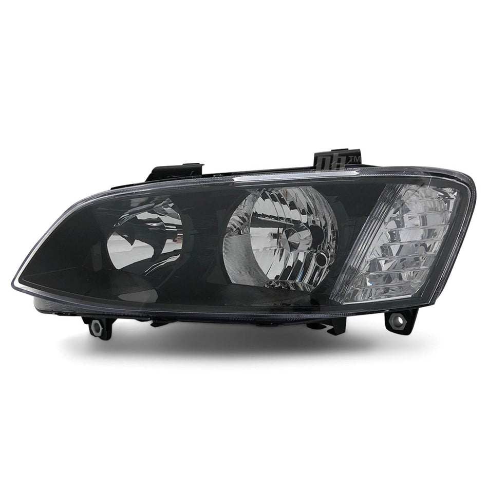 Headlight Black LEFT fits Holden Commodore VE SS SV6 2010 - 2013