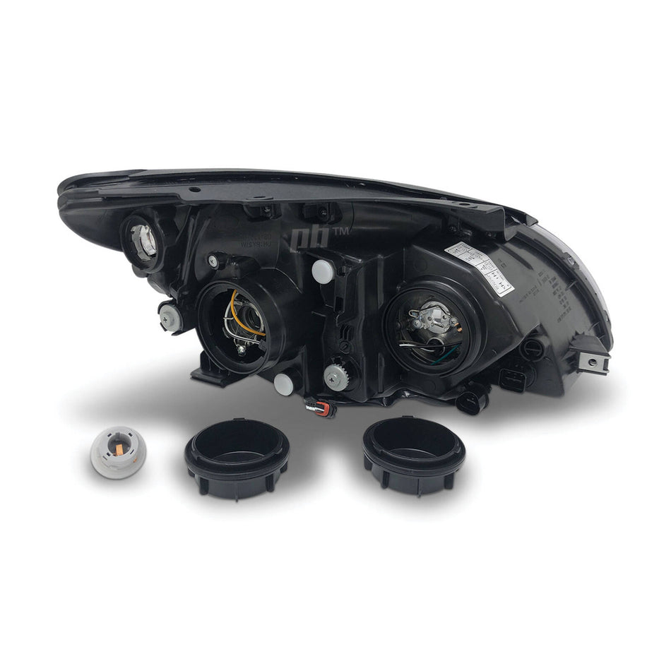 Headlight Black Projector LEFT fits Hyundai i30 FD 2010 - 2012 Hatch & Wagon