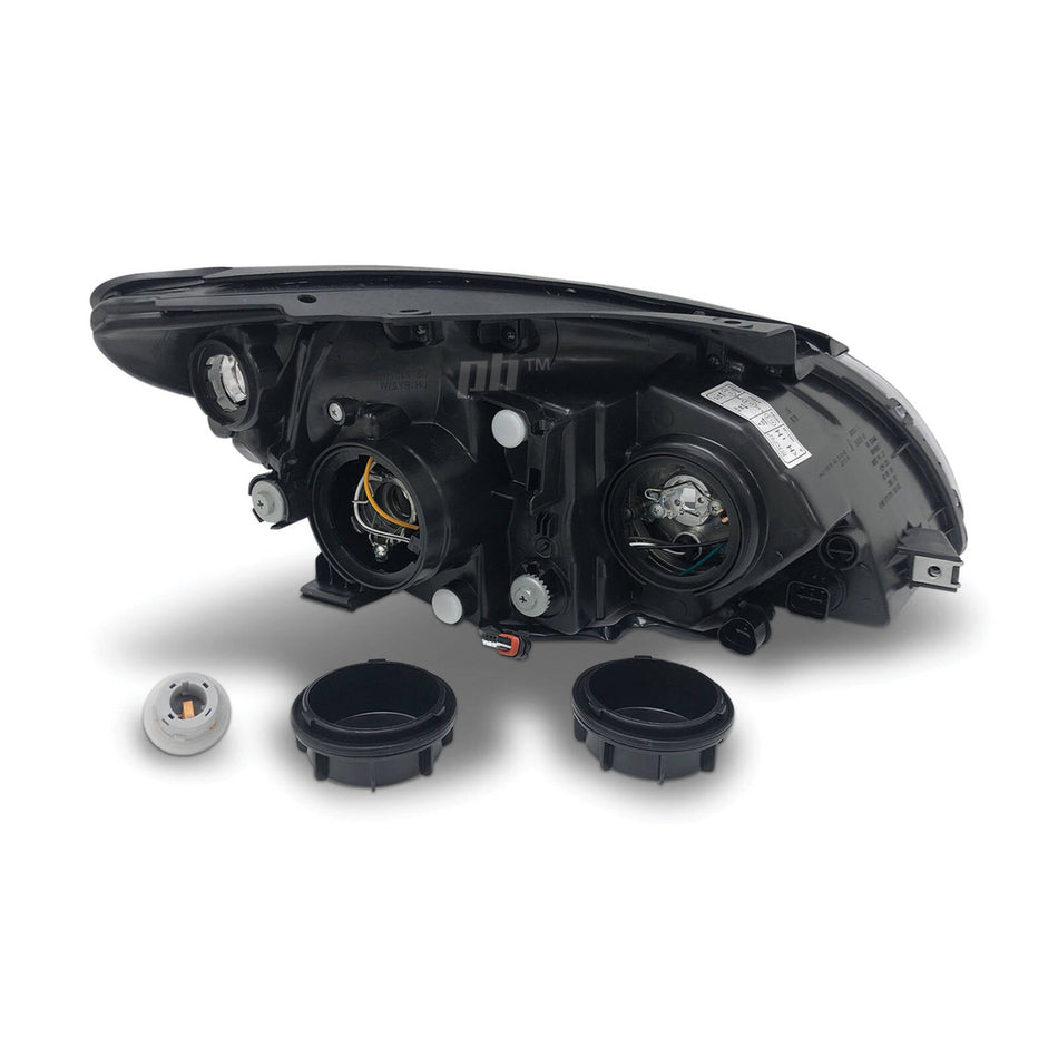 Headlight Black Projector LEFT fits Hyundai i30 FD 2010 - 2012 Hatch & Wagon
