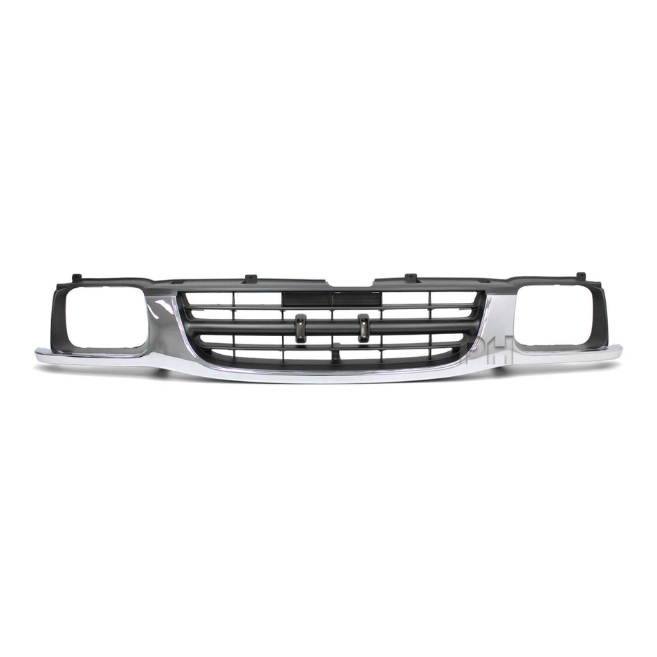 Chrome & Grey Dip Grill 7x5 Light Type fits Holden TF Rodeo 1998 - 2002