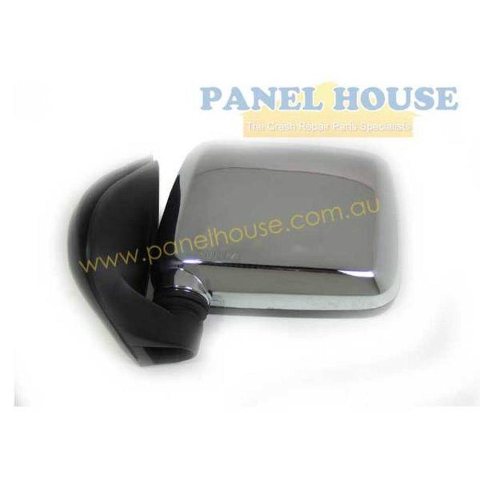 Door Mirror LEFT Chrome Sail Mount fits Holden Rodeo 97 - 02