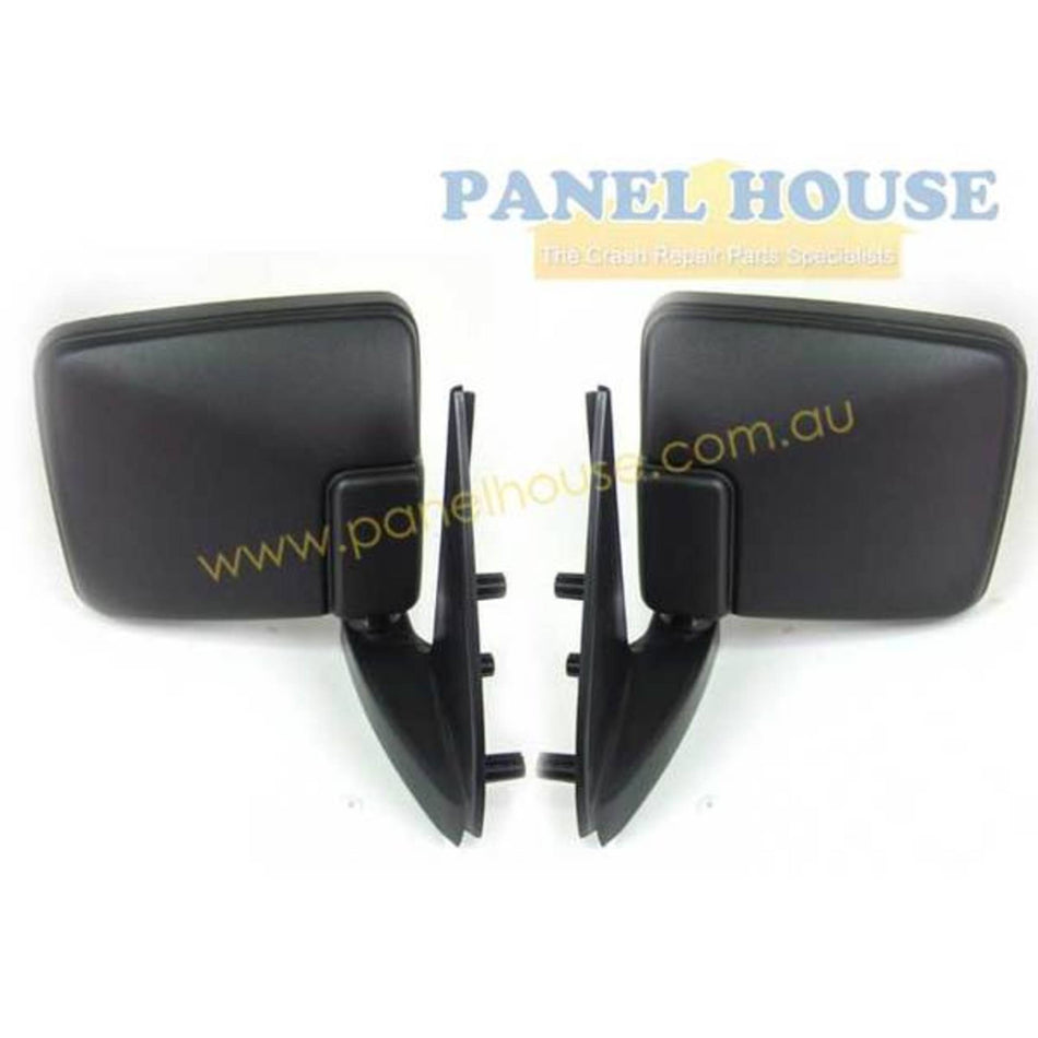 Door Mirrors PAIR Black fits Mitsubishi L300 Express Van 86 - 00