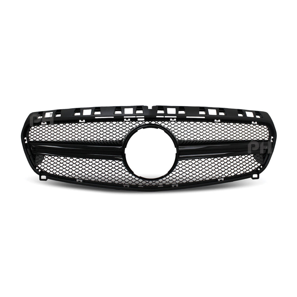 Grill Gloss Black Mesh Style Fits Mercedes-Benz W176 A-Class & A45 AMG 2012 - 2015