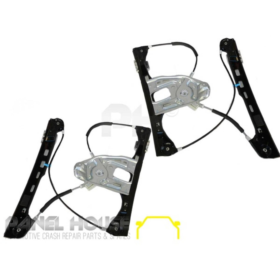 Window Regulator FRONT PAIR fits C Class W203 Mercedes 2000-2004 Sedan Wagon