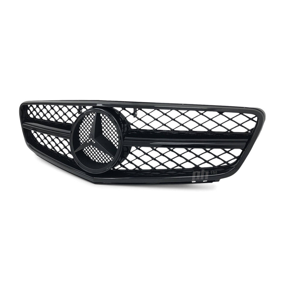 Grill Gloss BLACK AMG C63 Style Fits Mercedes-Benz W204 C-Class 2007 - 2014