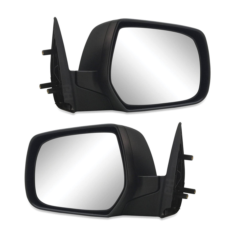 Door Mirror Black Manual Pair RH & LH fits Mazda BT50 06-11 & fits Ford Ranger PJ PK 06-11